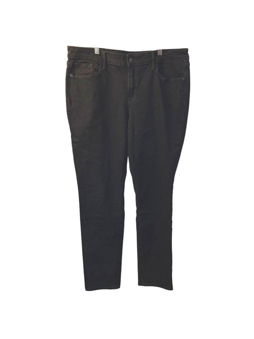 Old Navy Jeans Black Size 14 Long Womens Power Slim Straight Mid-Rise  VGUC